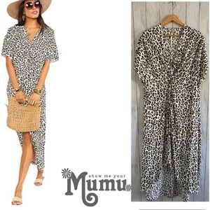 NWOT Show Me Your MuMu Get Twisted Maxi Dress in Wilma Wildcat